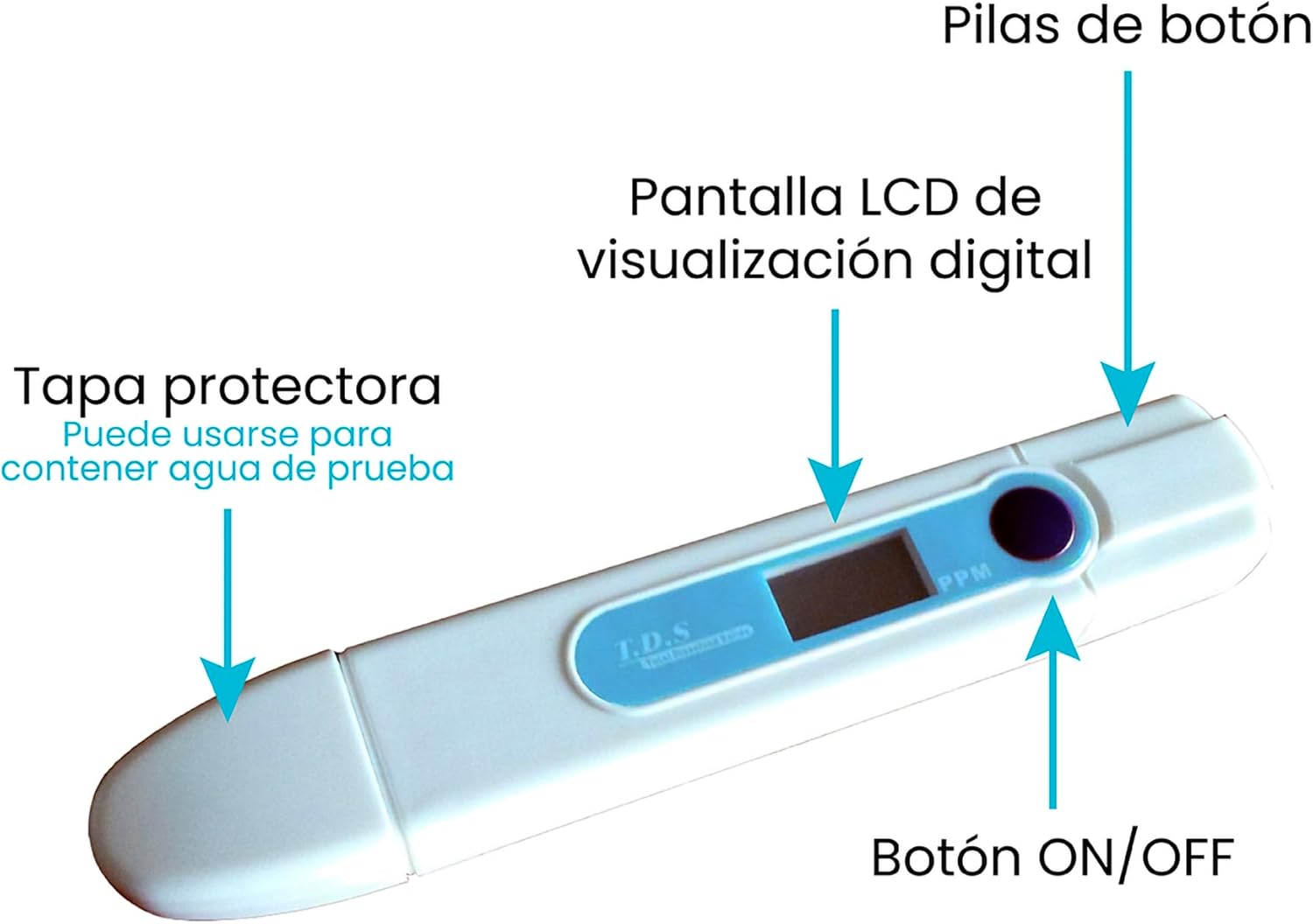 GS900011 Water Hardness Test Meter TDS, White