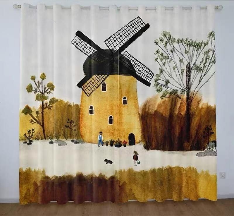 Rideau occultant enfant thermique isolant 117x137cm contre froid et jour