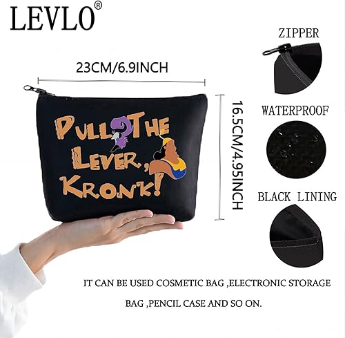 Miniatura 2 de LEVLO Funny Emperors - Bolsa de maquillaje cosmética de película Emperadores, regalo para fanáticos de los emperadores, bolsa de maquillaje con