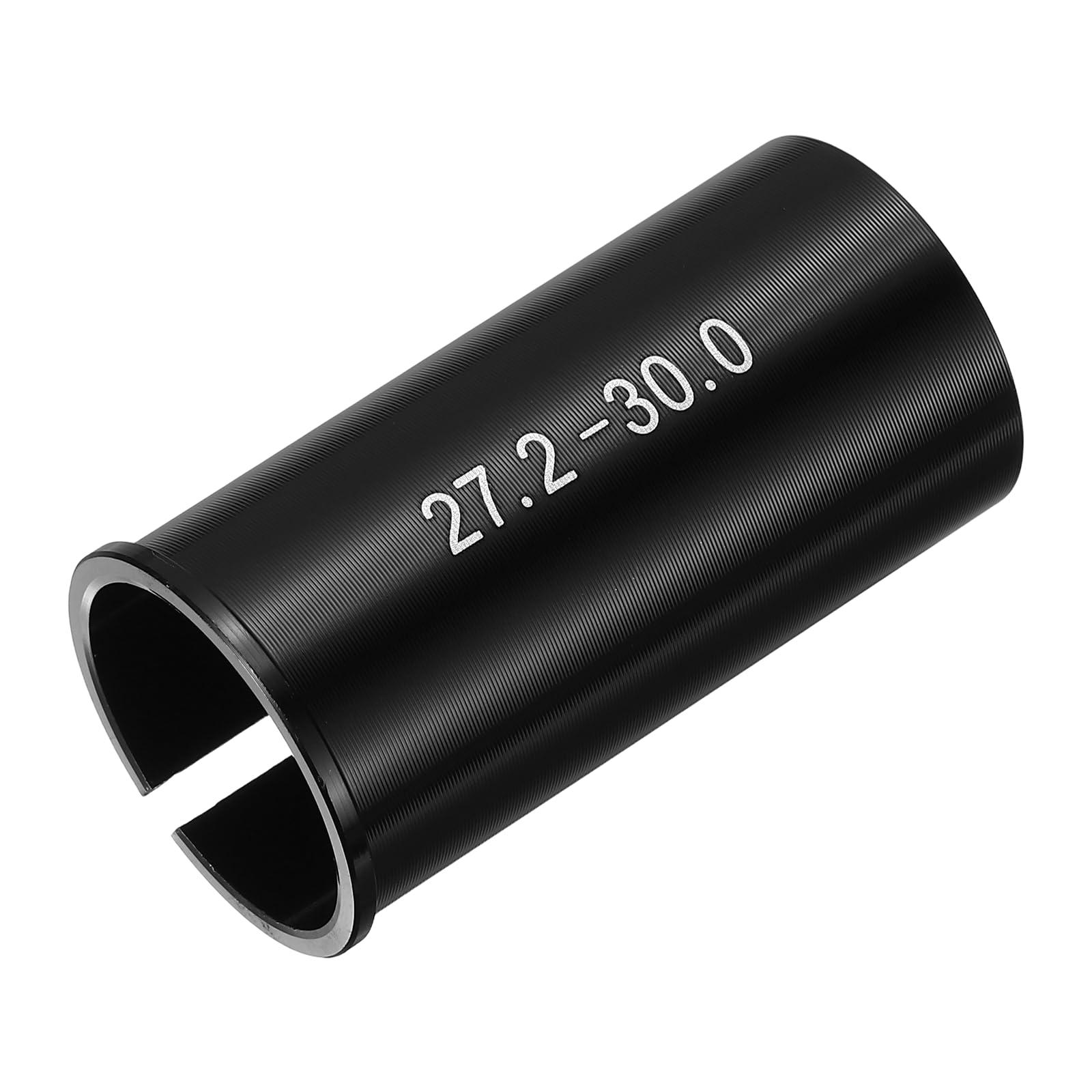 YELARXI Bicycle Seat Post Adapter Shim, 27.2 to 30.0 mm & Alloy & Black & 1 Pack Bike Seat Tube Seat Post-Fitting for (Outdoor/Mountain/Road/City Bike/Electric Bicycle)
