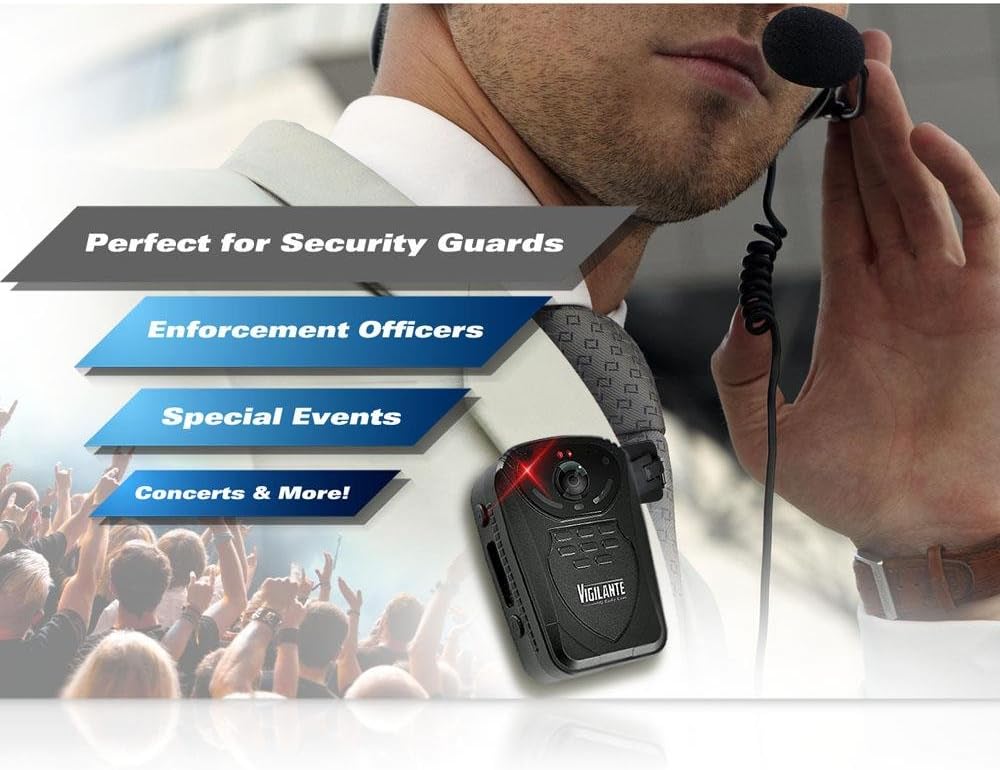 Pyle Wireless Camera, Compact Security Wireless Cams, Audio Video Recording, Night Vision, Rechargeable Batteries, Memory 16GB LCD Display, Splash Proof Water Resistant, Police Camera