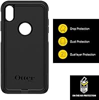 Vista 3 de OtterBox iPhone Xs Max Commuter Series Case - BLACK, slim & tough, pocket-friendly, with port protection