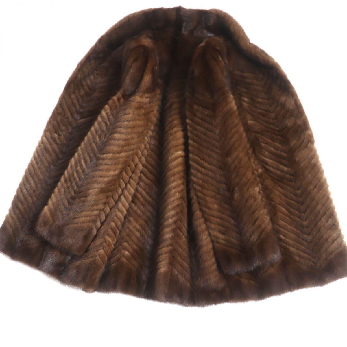 Amazon.co.jp: OS FUR MINK デザインミンク 本毛皮コート ダーク