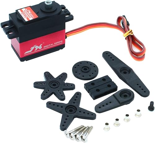 JX Servo PDI-6208MG 17.6 lbs RC Servo 120 grados de alta velocidad 0.07 segundos Servo digital de engranaje de metal estándar para 110 Drift Buggy