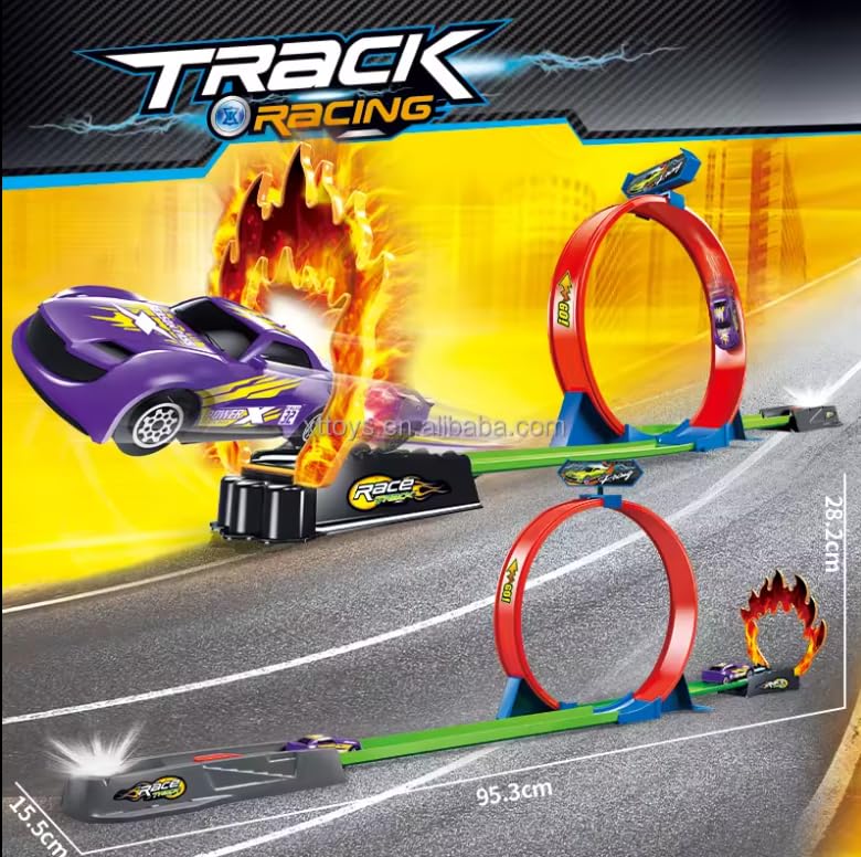 Goyals Track Racer Car Toy Set for Kids Age 3-12 Year Old & Launcher Make 360° Spin Way Powerful/Inertia Powerd Car Racing Track Toy Set (Single Loop Track Racer) (B0CYX4G3DR) Amazon Price History, Amazon Price Tracker