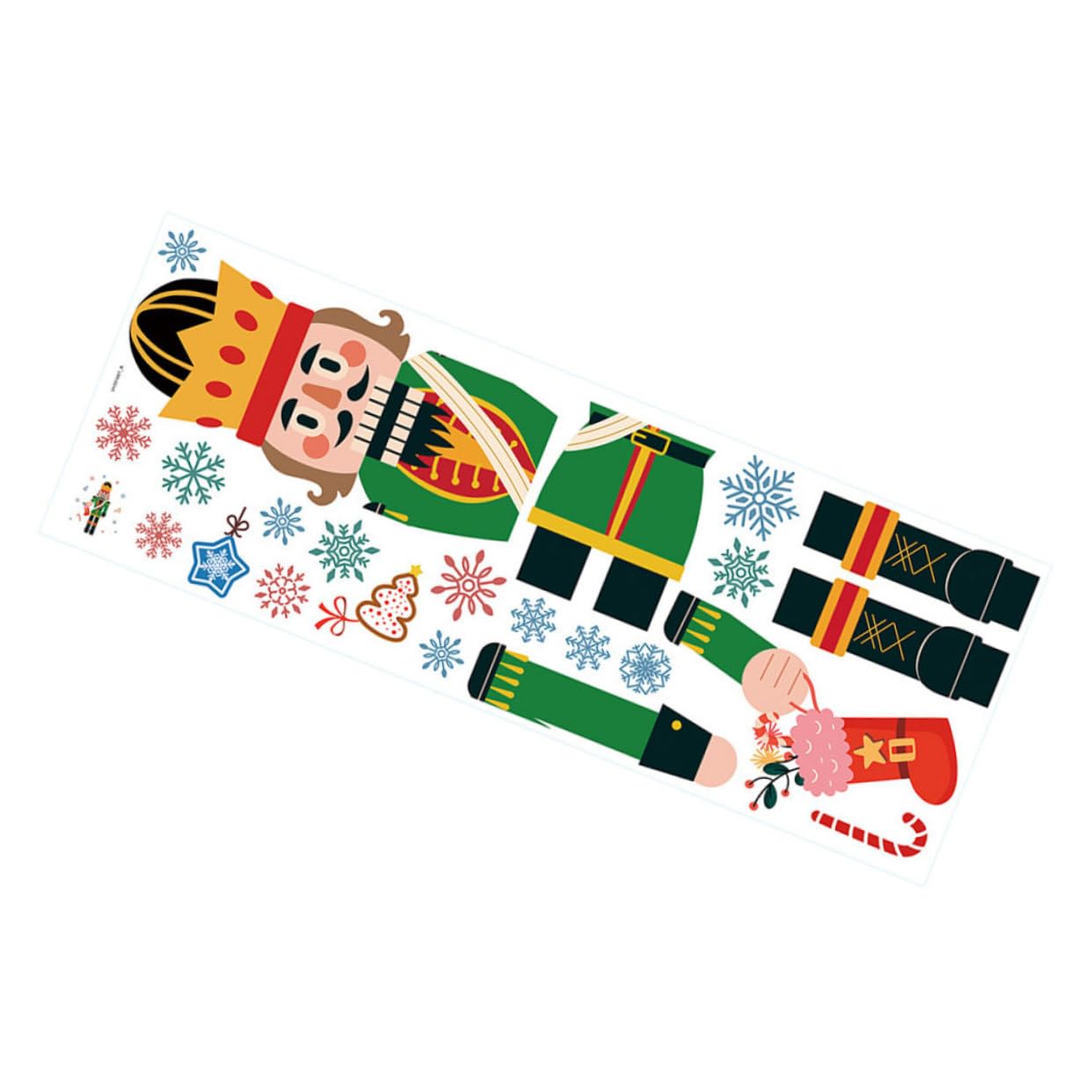 Cabilock 5 Hojas Pegatinas Navideñas Para Ventanas Luz De De Nieve De Navidad Adhesivo Para Ventana De Cascanueces Árbol De Navidad Ventana De Navidad Se Aferra De Polivinilo