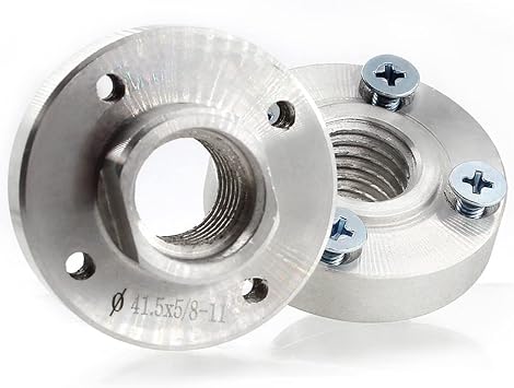 Adapter Flange 5/8-11 Thread Aluminium Flange Nut For Power Tools Replacement Parts 2 Pieces
