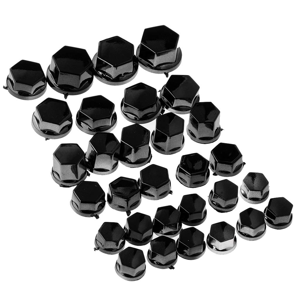 30PCS Bouchons Vis Moto Bleu - Cache Vis Écrou Boulon Décoratif Pour Moto