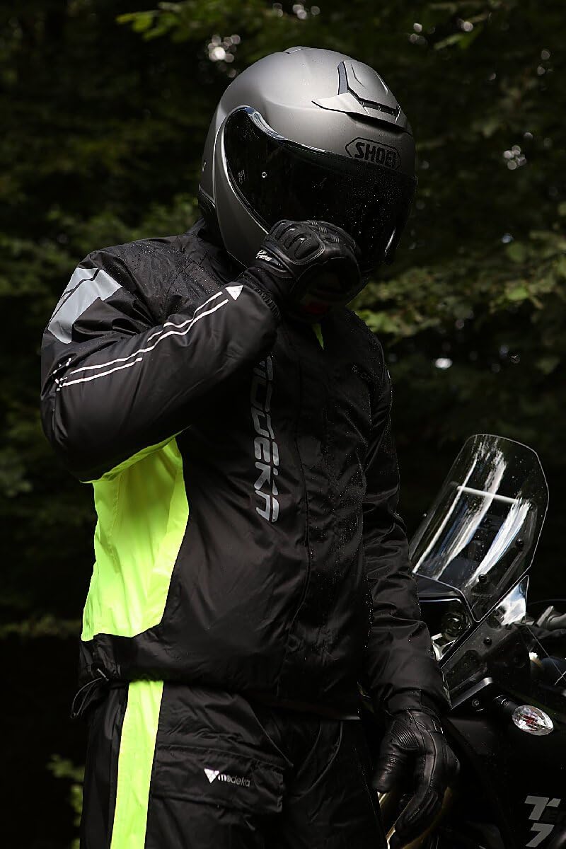 Modeka AX Dry II Motorrad Regenjacke mit Kapuze