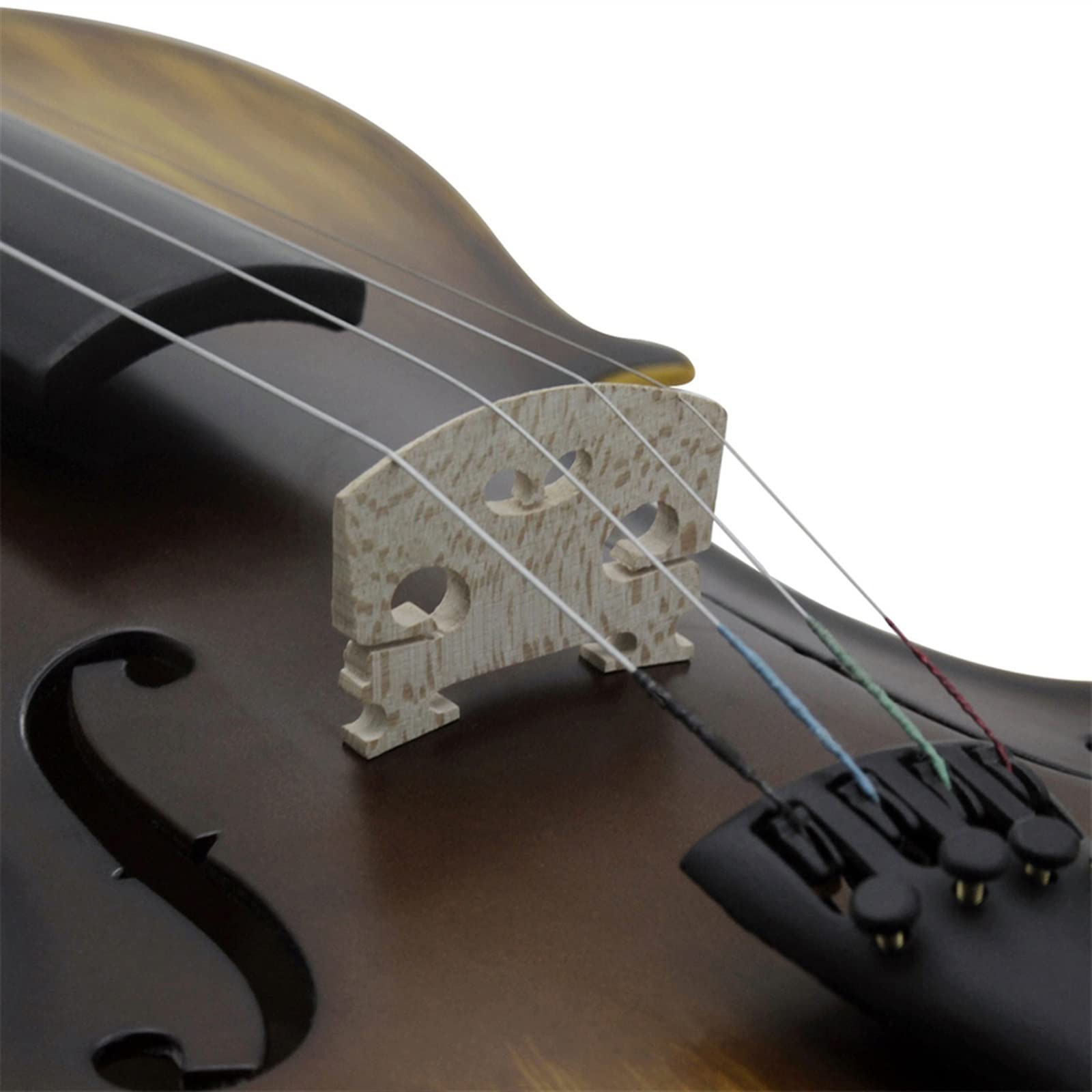 4/4 Violino Acustico in Legno Massello con Custodia Violino Arco Strumento Musicale A Corde Regalo Musicale per Studenti Violini per Studenti