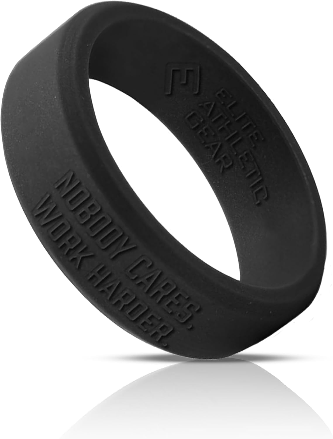 Elite Athletic Gear Silicone Ring for Active Lifestyles, 8mm Wide, Beveled Edge, Comfortable and Durable