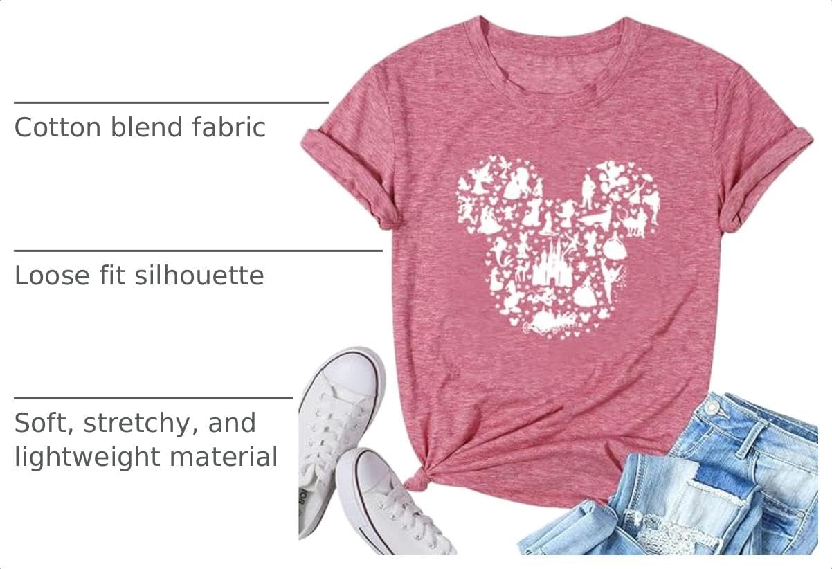 Women Magic Kingdom Castle Shirt Fairy Graphic Tees image 4