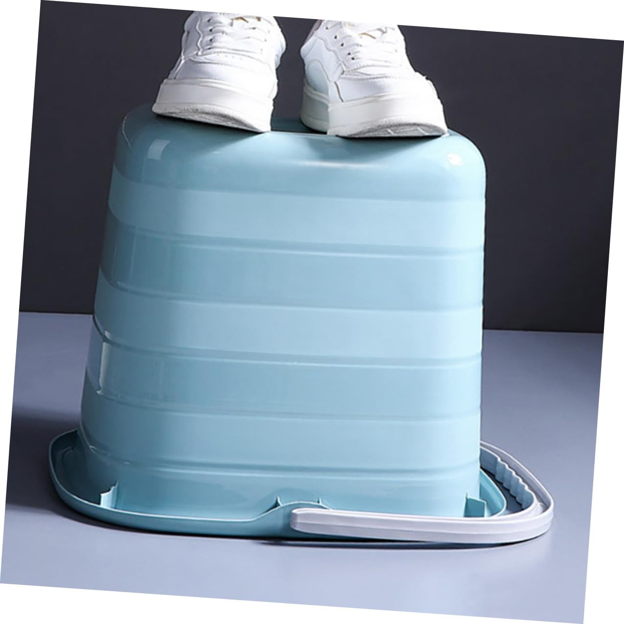 Garneck Secchio di Plastica Manico 11l Rettangolare, Contenitore D’acqua per Casa, Giardinaggio e Pulizia, Resistente All’ossidazione, Facile da Trasportare e Lavare