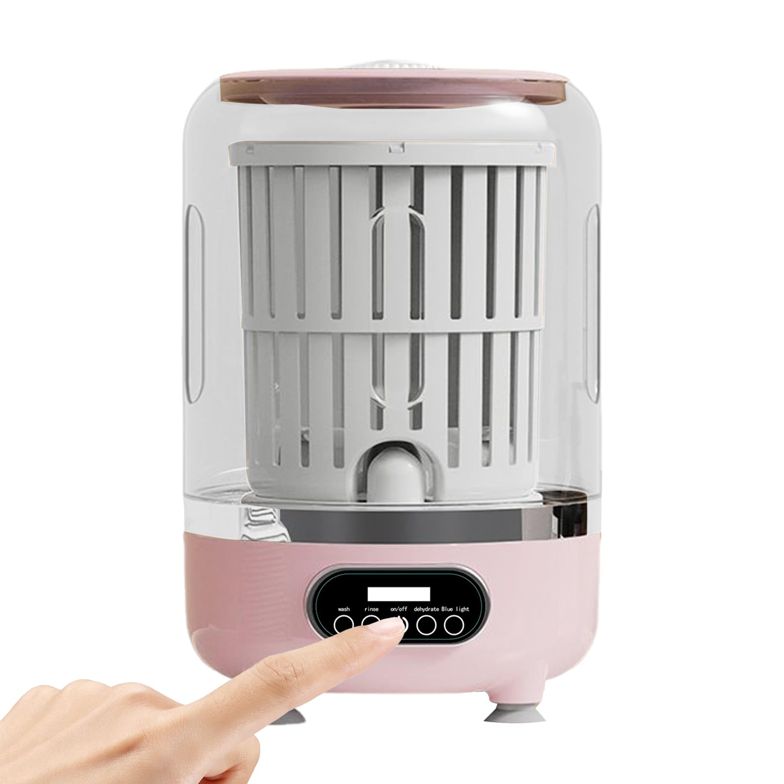 Mini Machine À Laver | Appareil De Lavage 3 Modes 3000mAh - Mini Lave-Linge Pour Soutiens-Gorge Sous-Vêtements Vêtements | Pour Appartement Dortoir Hôtel Literie Pour Animaux Maillot De Bain