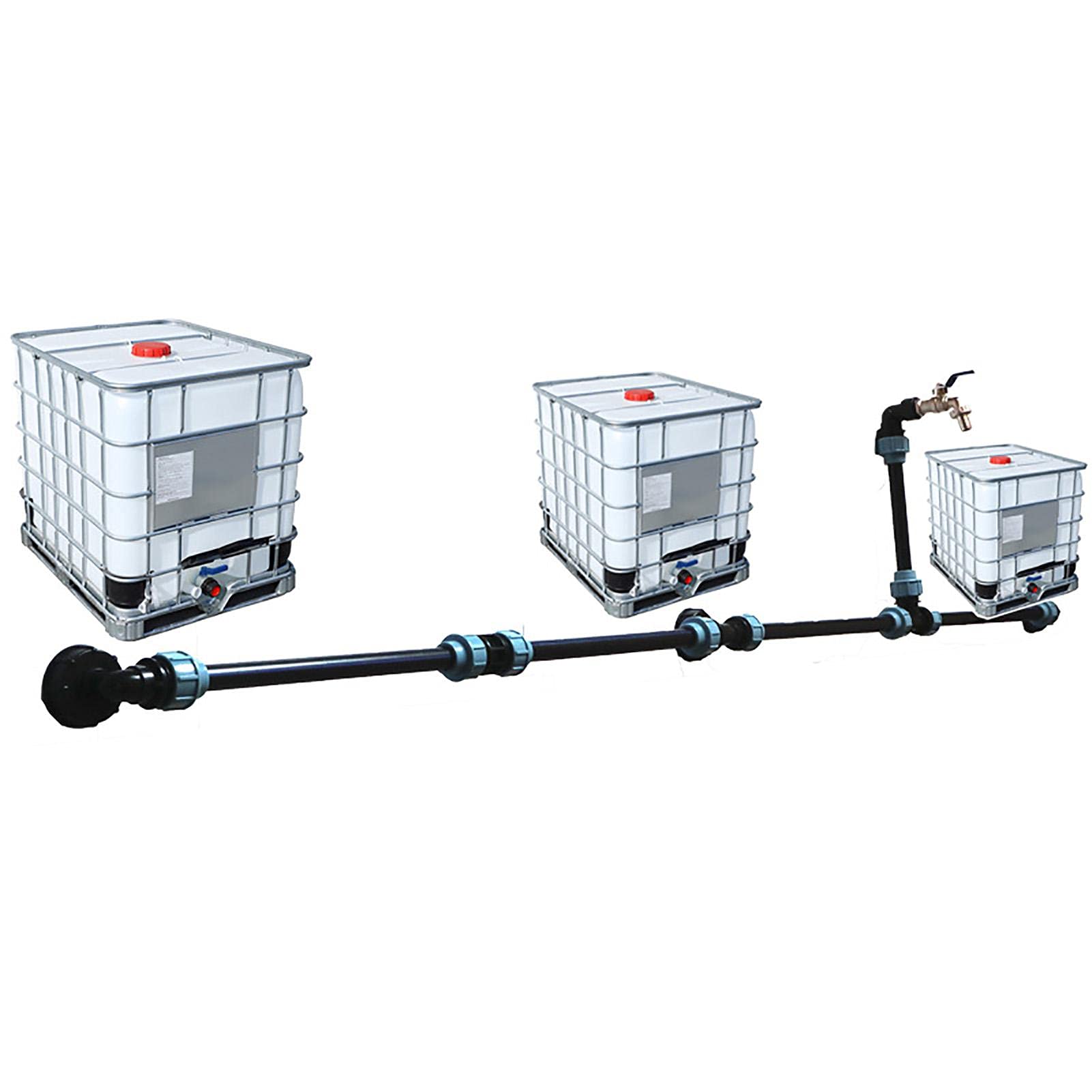 IBC adapter do kranu ogrodowego wąż do zbiornika IBC złącze węża zbiornika zamiennik zaworu puszki na deszcz adapter Fassme