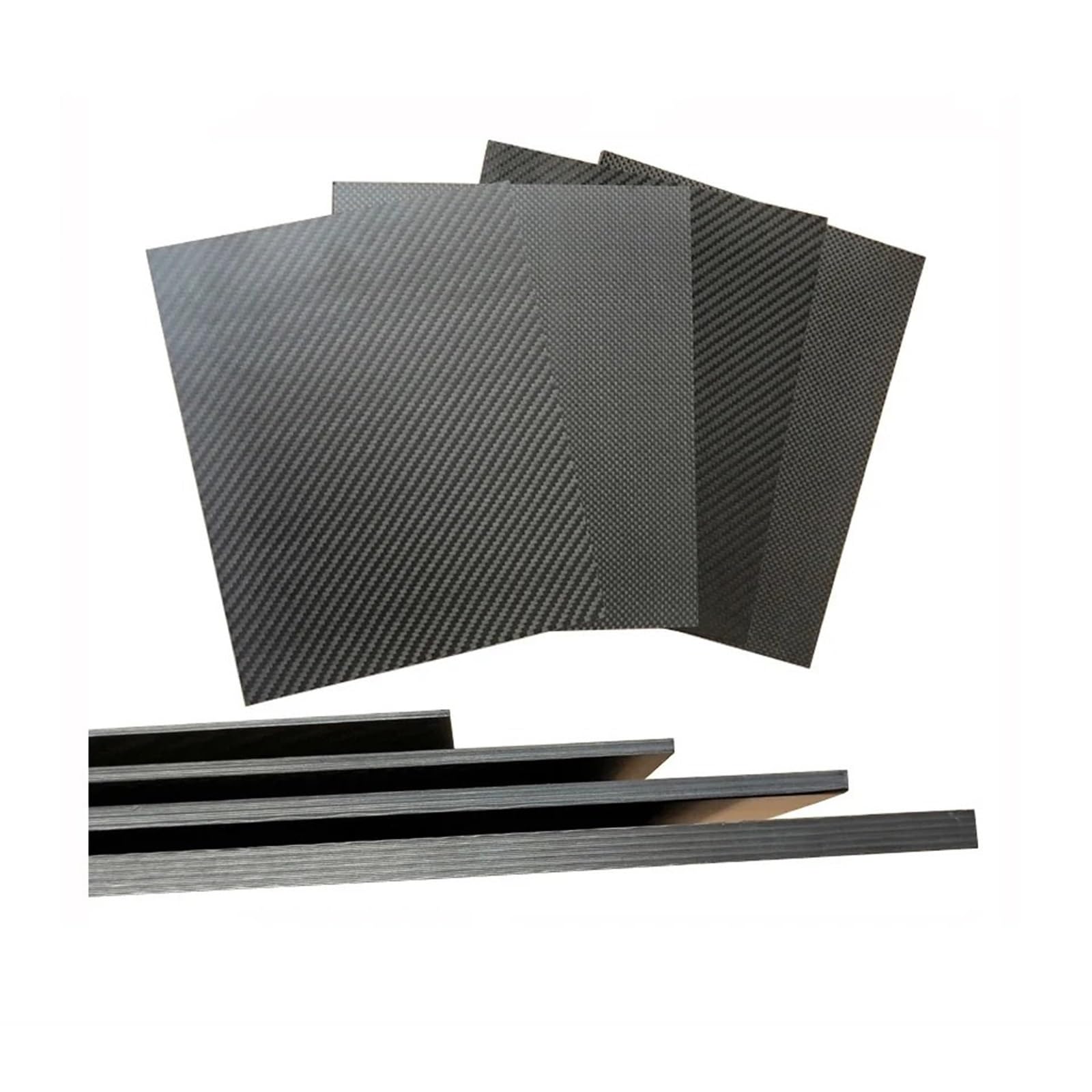 1pcs 245x395mm Full 3K Carbon Fiber Plate Sheet High Strength Carbon Board Panel Thickness 0.5mm 1.0mm 1.5mm 2mm 2.5mm 3mm 4mm 5mm 3k Carbon Fiber(0.5mm Plain Matte)