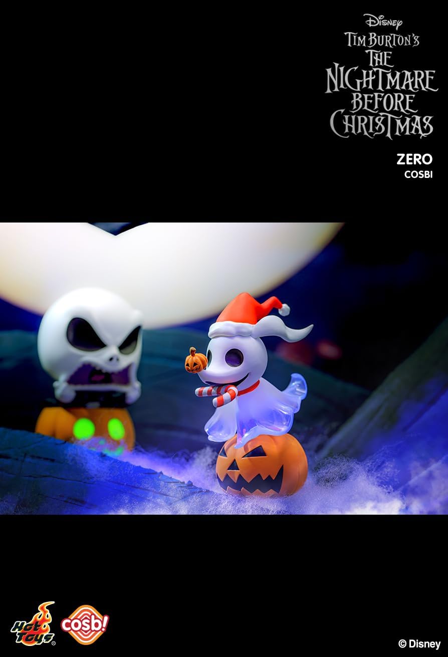 YuMe The Nightmare Before Christmas Blind Box Collectibles, 8 Pack Set | Cosbi Collection Series 2 Figures | Official Tim Burton Disney Merchandise | Surprise Toy Gifts for Kids & Adults