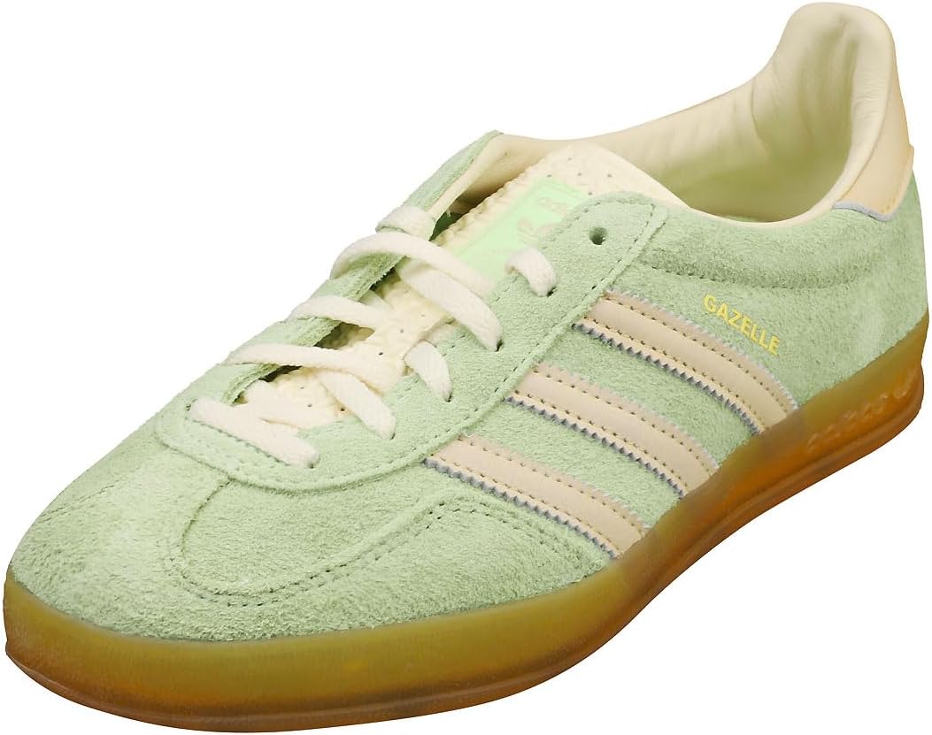 green and yellow adidas gazelle