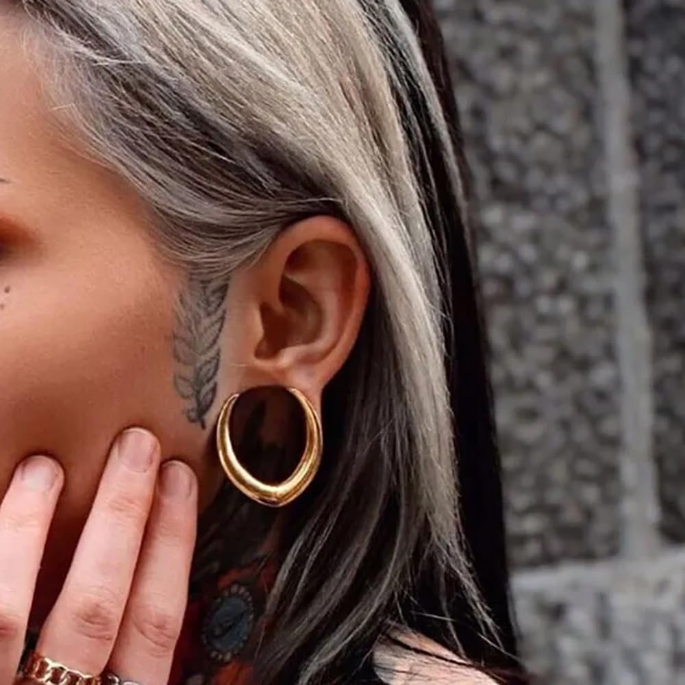Vankula Dilatatori Lobo Sella tunnel dilatatore orecchie in Acciaio inossidabile lobi piercing espansori Gioielli Uomo Donna 6mm a 25mm