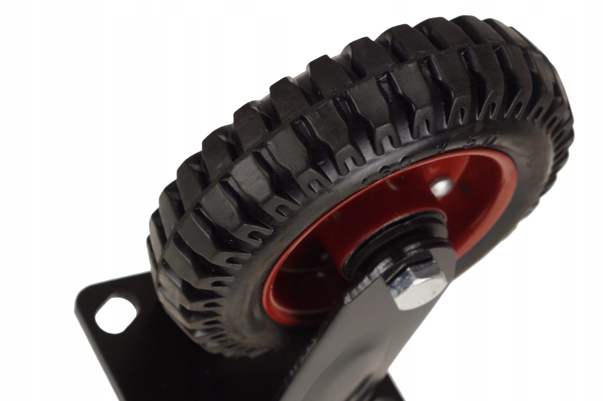 Lenkrolle 160x45 mm 450 kg 4 Stück | Vollgummi, Transportrolle, Kugellager, Transportwagen, Plattformwagen, Industrie Rolle