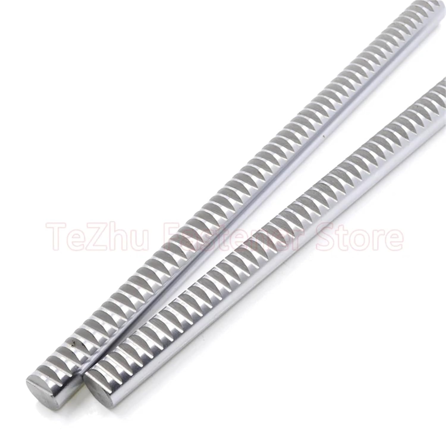Round Rack 0.5/0.8/1/1.5/2/2.5 Module Length 300/500mm Dia 8/10/12/15/16/18/20/25mm 45# Steel Chrome 1Pcs(0.5M 10x300mm)