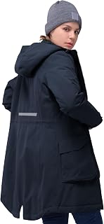 33,000ft Women's Winter Coat Long Warm Winter Jacket Parka Rain Jacket Thickened Functional Jacket with Hood Transition Jacket Outdoor Jacket