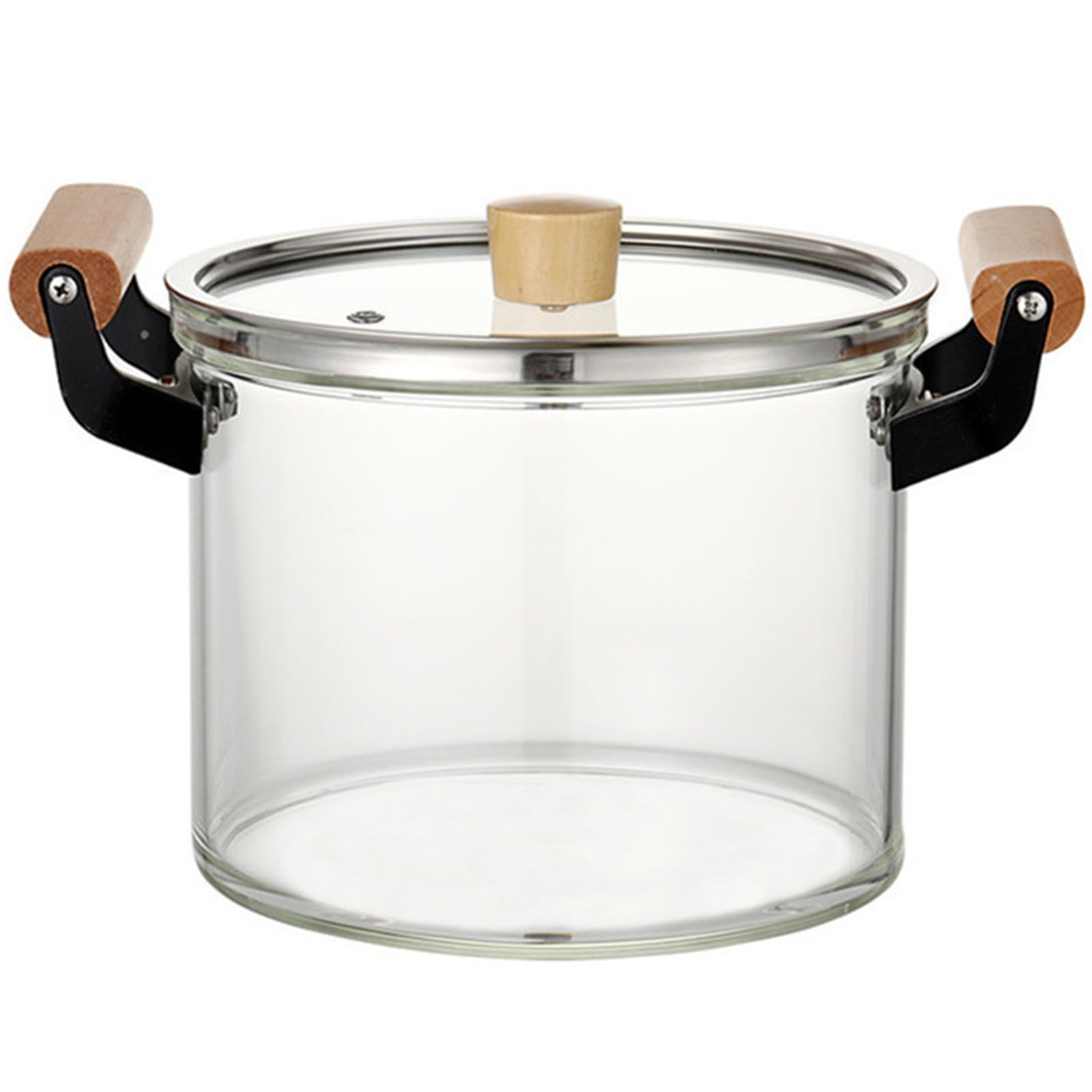 Casserole En Verre Borosilicaté Avec Couvercle - Transparente, Vaisselle Saine Pour Cuisson Et Service