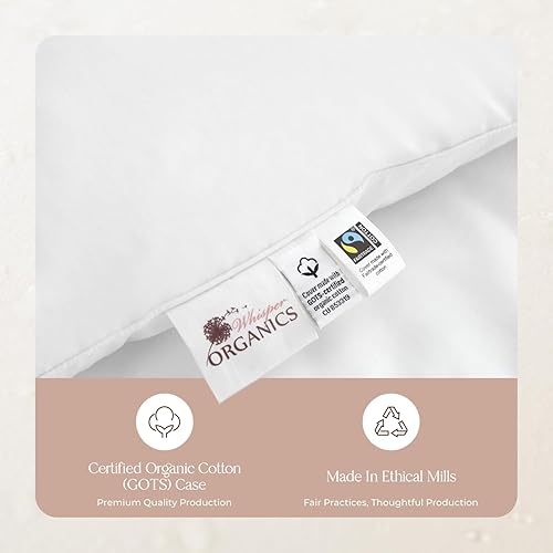 Miniatura 6 de Almohada alternativa de plumón tamaño King  Almohada de hotel de lujo para personas que duermen de espalda y boca abajo con soporte ergonómico y