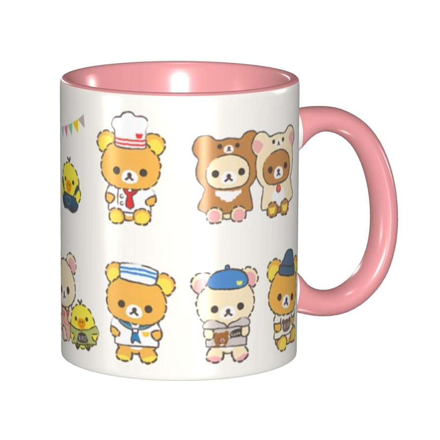 リラックマ　マグカップ Amazon.co.jp: 耐熱カップ 水カップ セラミック ティーカップ