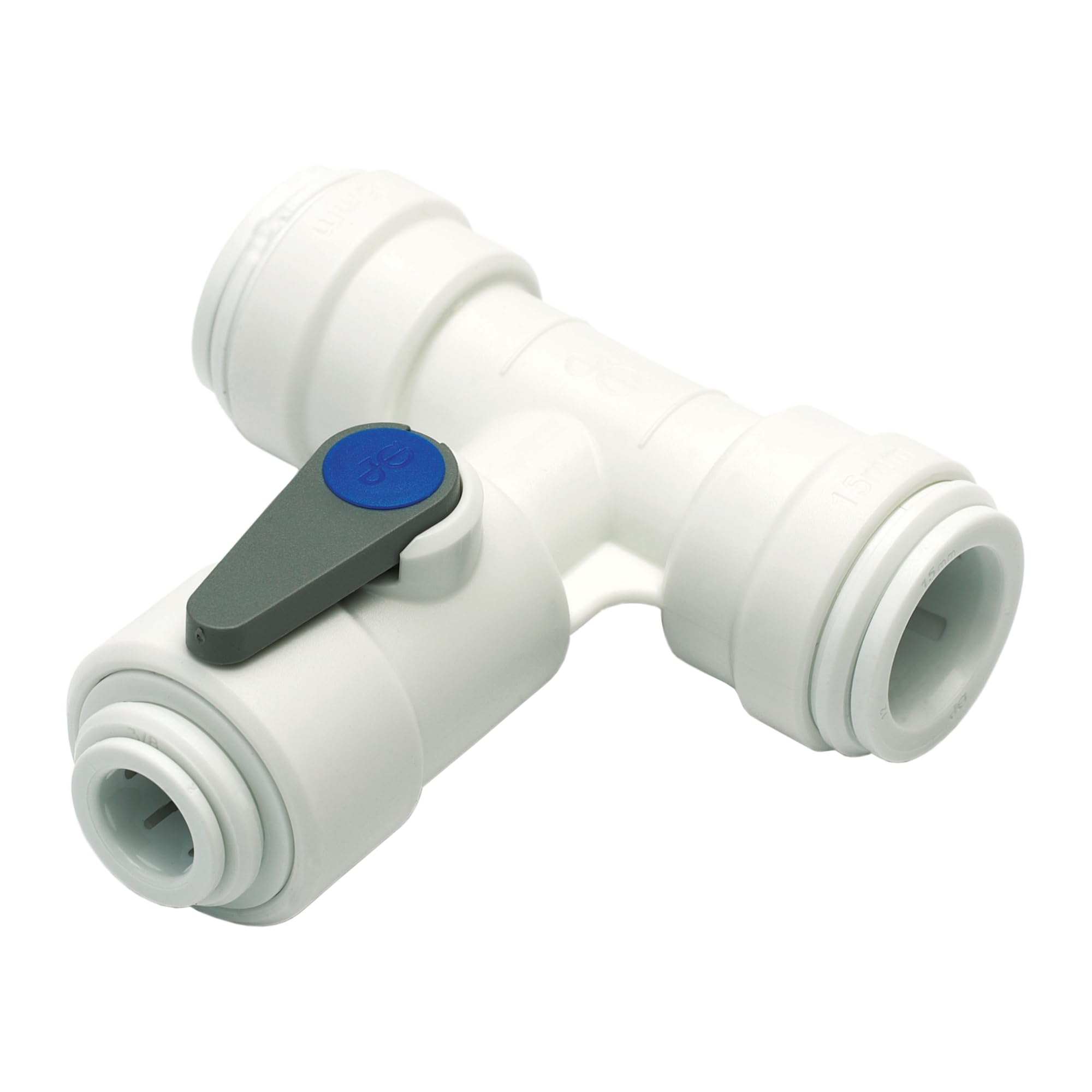 Vanne d'arret d'angle 15 mm plastique Speedfit ASV3 raccordement tuyau 1/4 pouce eau
