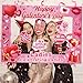 Galentines Day Decorations Photo Booth Props 16pcs Happy Galentines Day Decorations Photo Props for Party Pink Ladies Celebrating Ladies Party Supplies