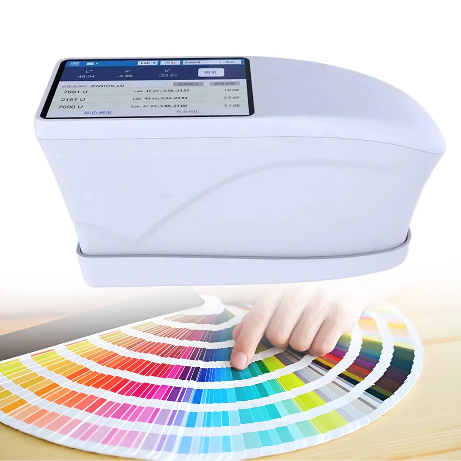 Espectrofotómetro LS176, Espectrofotómetro de color | Aperturas de 8mm,curvas de reflectancia espectral de blancura y amarillez de alta precisión D/8°,software de aplicación,para