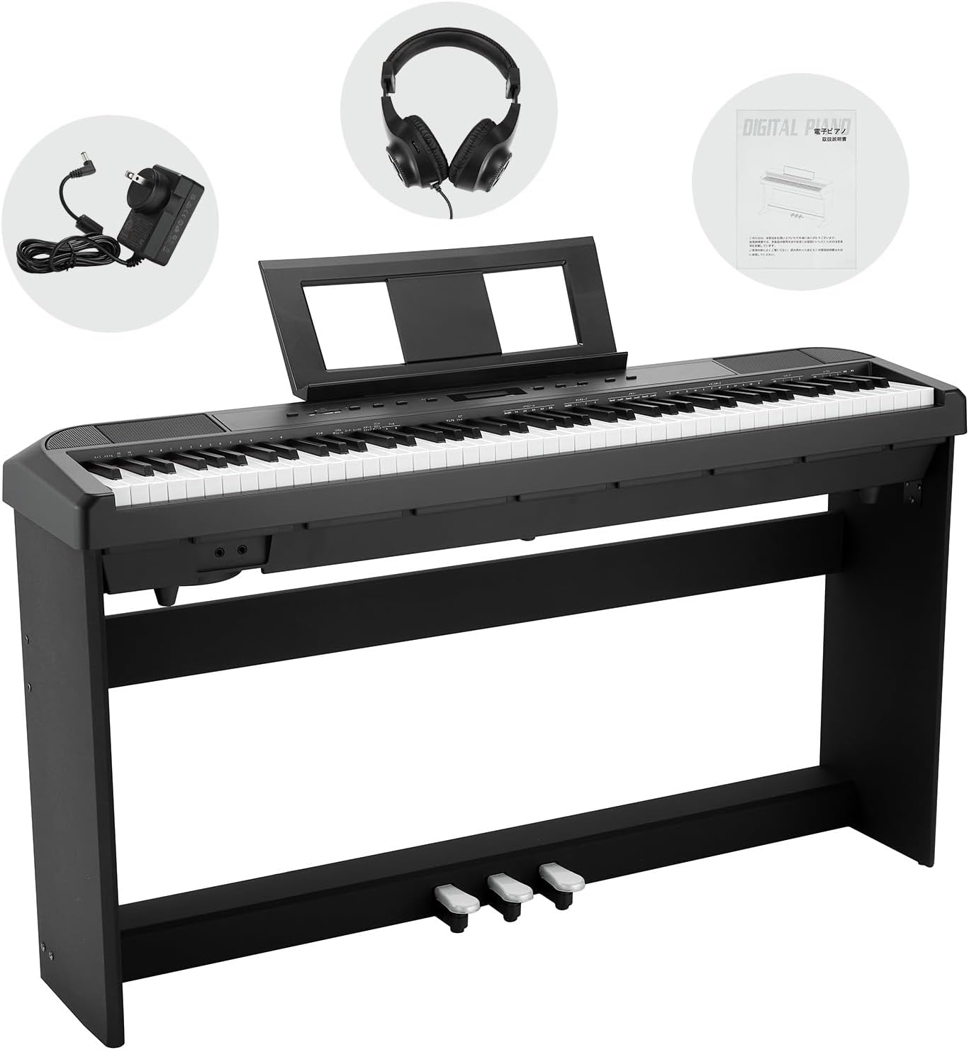 ガービー（Garvee） 電子ピアノ 88鍵盤 ピアノ 木製 ペタル付き