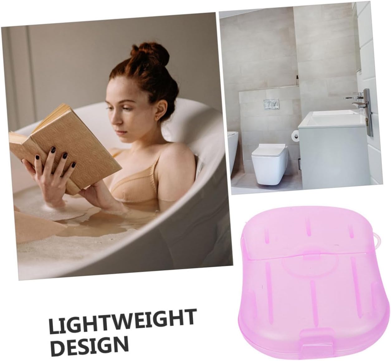 Totority Travel Soap Hand Outdoor Travel Size Toiletries Travel Toiletries Soap for Camping Soap Slices Small
