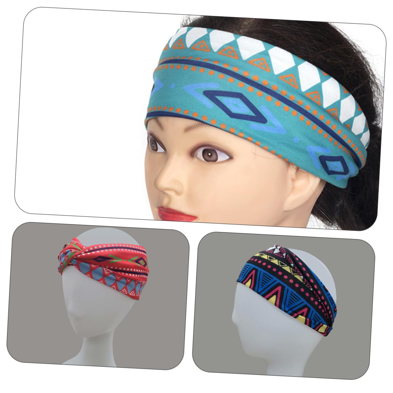 TOYANDONA Diadema Bohemia Banda De Sudor Elástica Pelo Accesorios Y Ocasiones Festivas