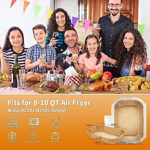 Image of Air Fryer Paper Liners for Ninja DZ201 /DZ401 /DZ550 /DZ302 /SL401 /SL451
