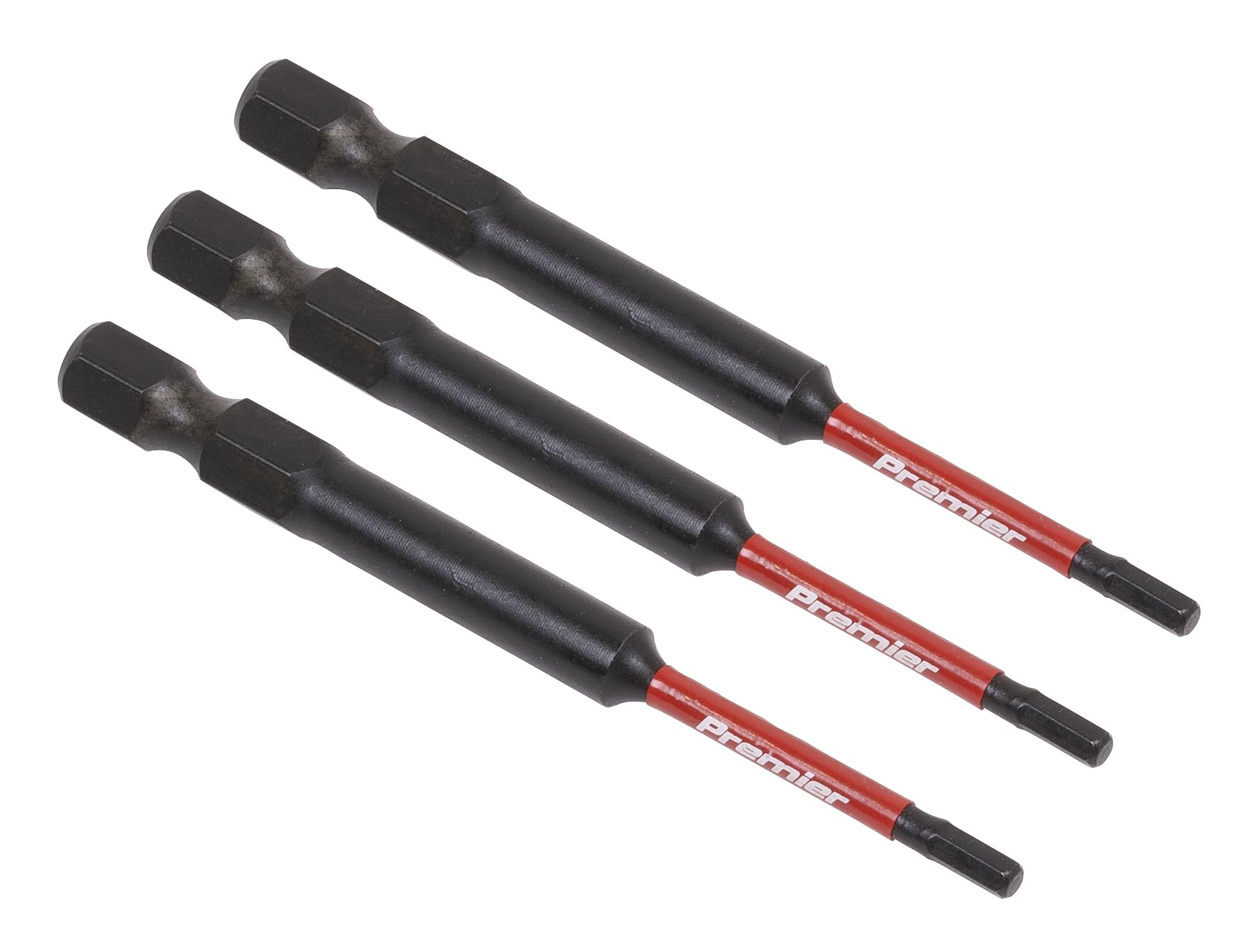 Sealey Ak8260 Hex 2.5Mm Impact Power Tool Bits 75Mm - 3Pc 5054511957310