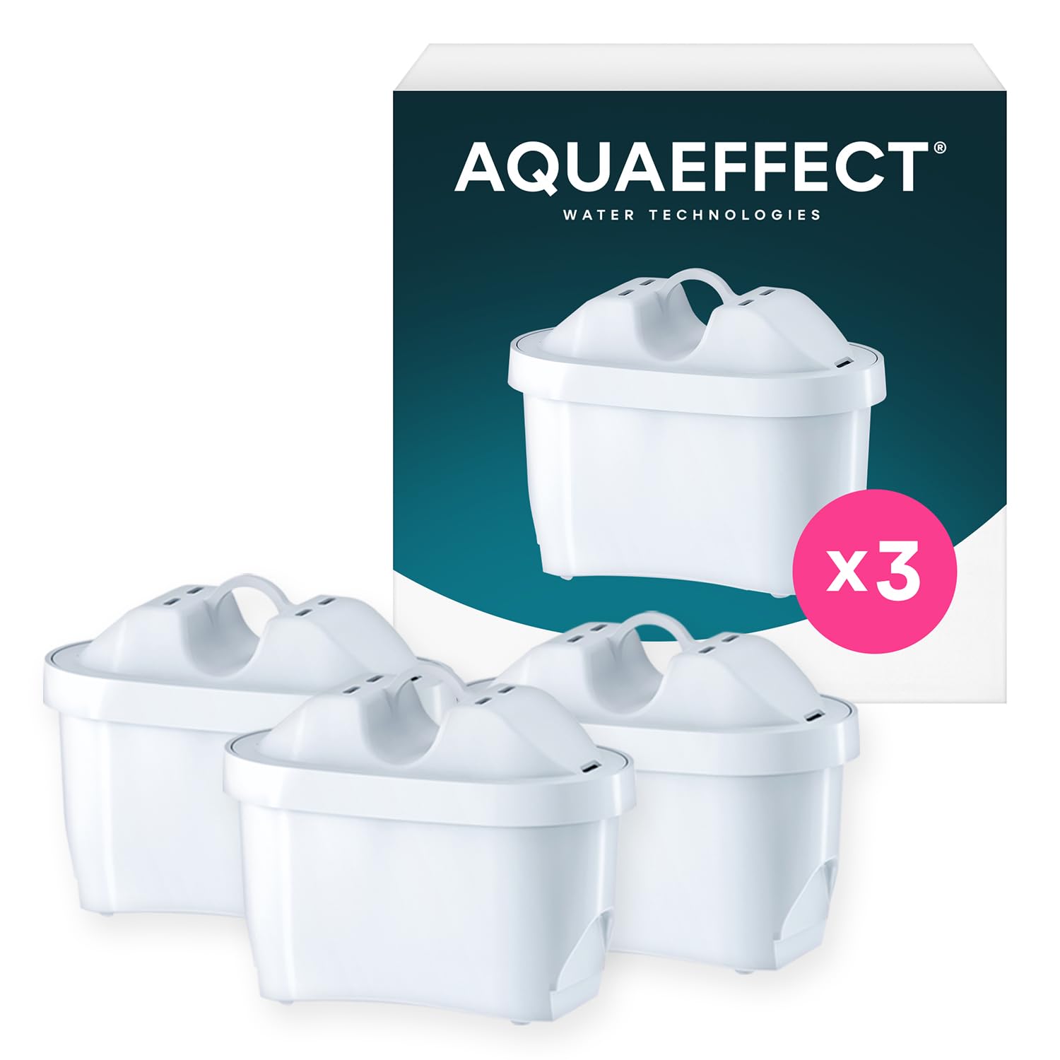 AQUAEFFECT MAX+ Water Filter Cartridge Pack Of 6 - Compatible