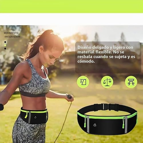 Miniatura 3 de Riñonera Delgada Para Correr, Bolsa De Cintura, Bolsa De Cinturón, Bolsa Para Correr, Cinturón De Dinero, Soporte Para Teléfono Para Correr, Deporte, Senderismo, Viajes, Ciclismo, Para Mujeres Y
