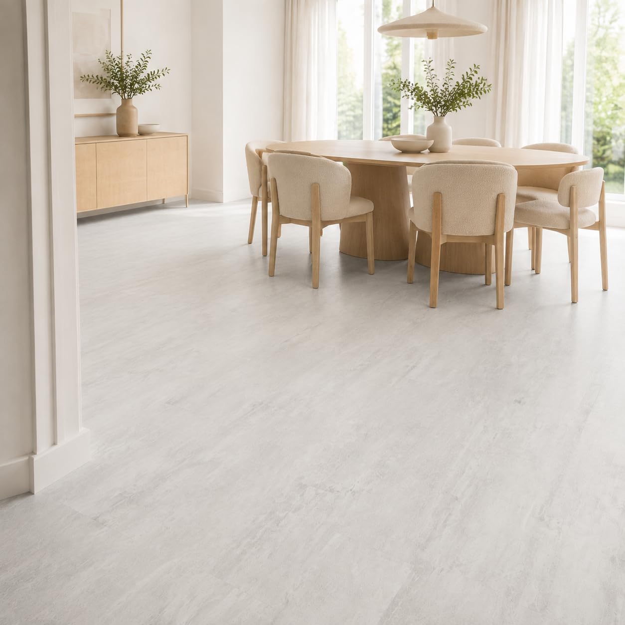 PVC-Vinylboden Klickvinyl PVC-Bodenbelag Zement