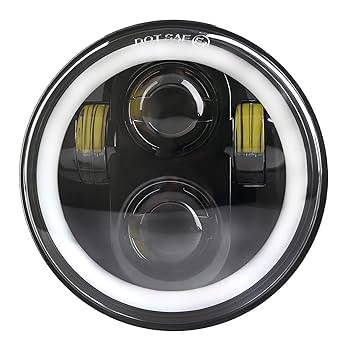 Amazon | 【HOZAN照明】ブラック 5.75 LEDヘッドライト アンバー