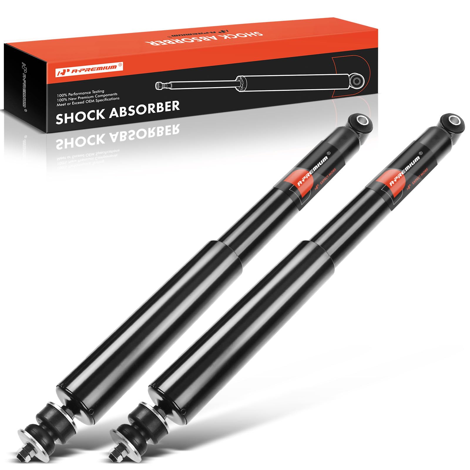 A-Premium Front Shock Absorbers Compatible with Jeep Wrangler 2007-2017, Wrangler JK 2018, 2-PC Set