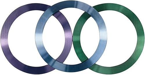 Miniatura 9 de SALEX Compatible con Magsafe - Juego de 9 anillos magnéticos para funda de teléfono celular, bonitos adhesivos magnéticos redondos de colores