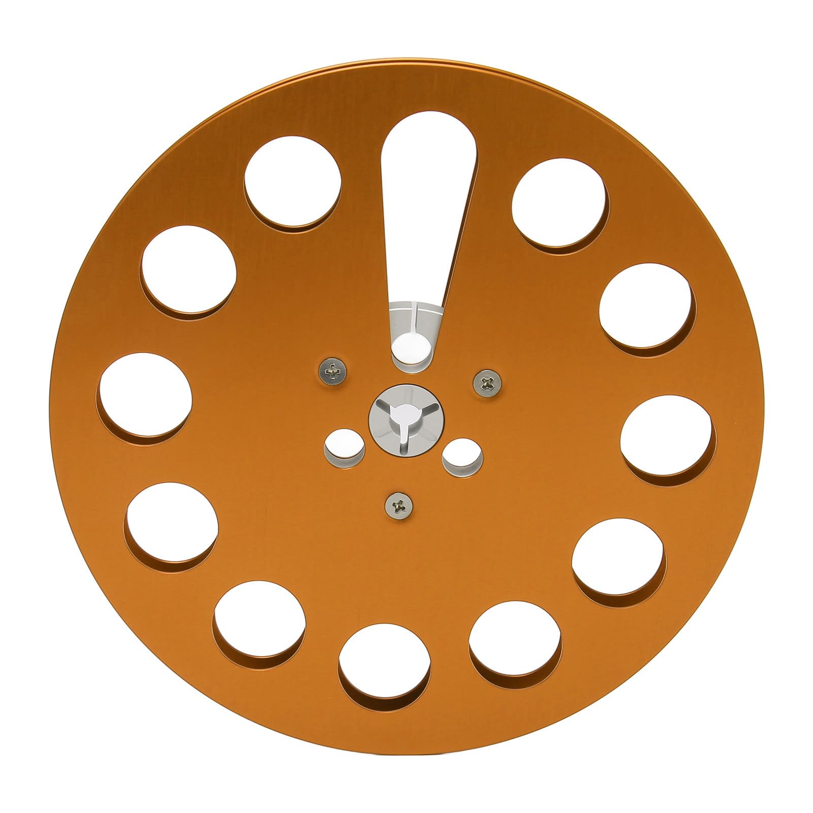 7 Inch Pickup Reel, Universal 11 Holes Wind Resistance, Empty Tape Reel for Recording, Erasing, Re-Recording, High Performance, Alloy