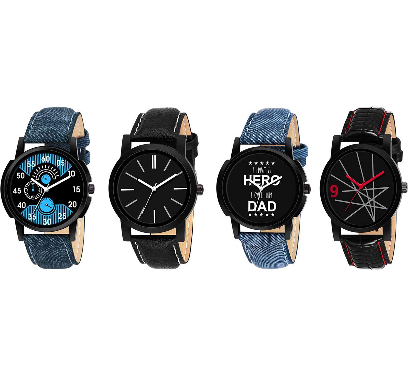 RPS FASHION WITH DEVICE OF R Analog Combo Pack of 4 Analogue Black Dial Mens Watches (B0851G6DJK) Amazon Price History, Amazon Price Tracker
