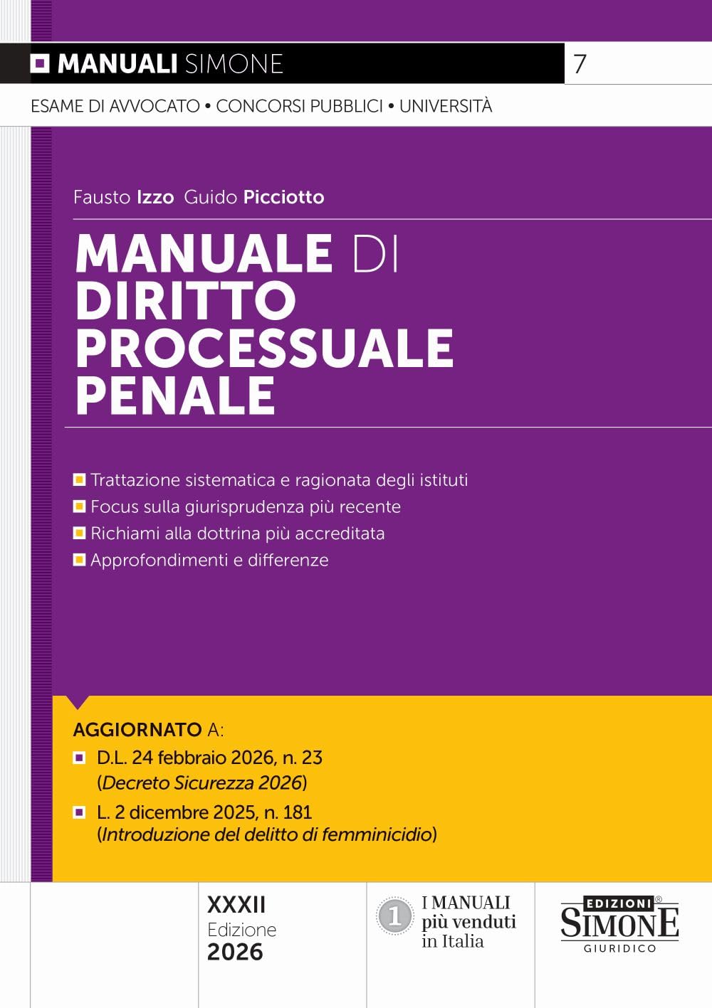 Manuale di diritto processuale penale