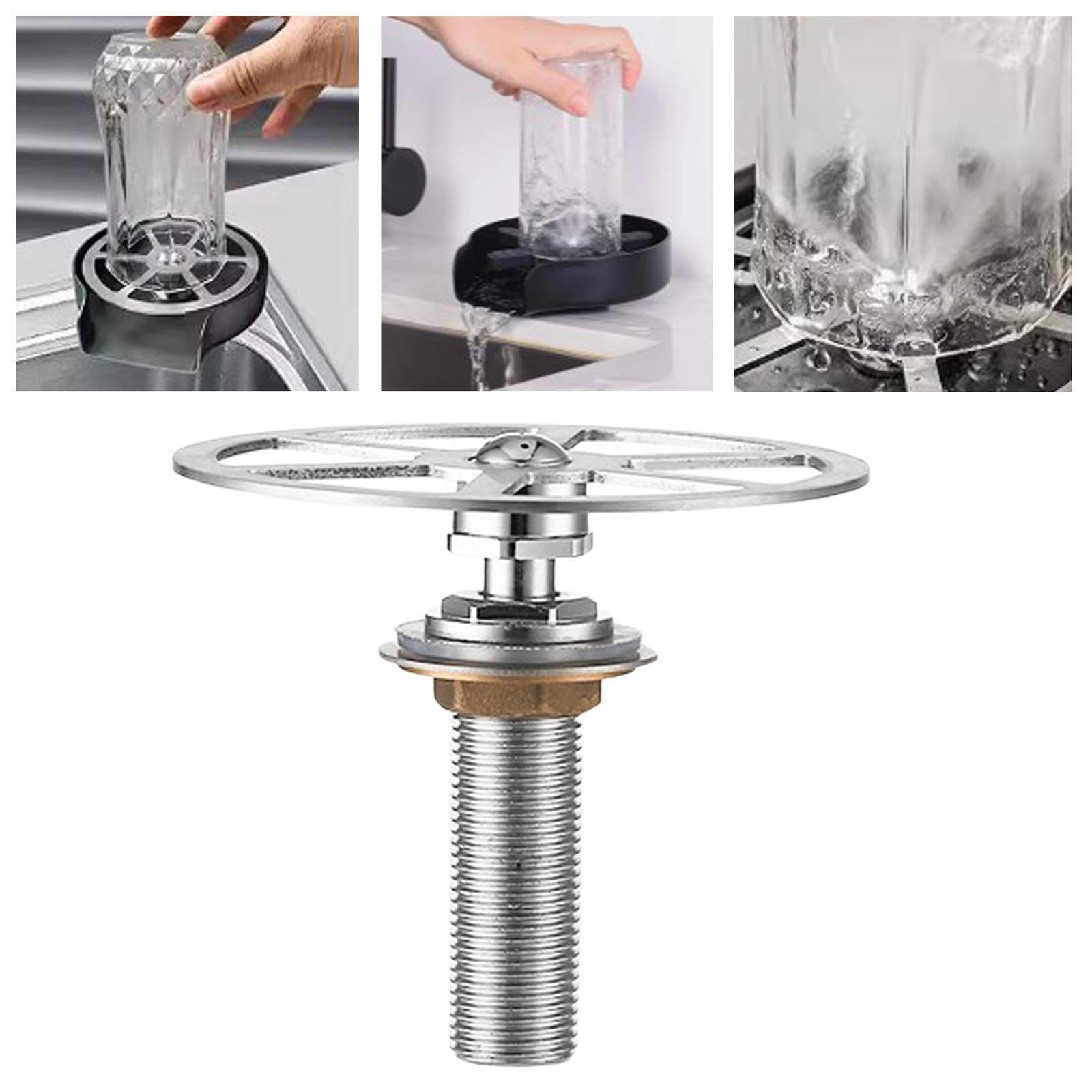 Lavavasos de Bar, Limpiador Automático de Botellas, Accesorio para Fregadero de Cocina, Limpiador de Vasos Y Botellas para Bar, Hogar Y Restaurante, Alargar