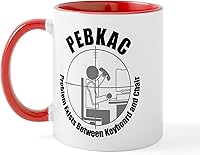 Vista 7 de CafePress PEBKAC - Taza de café de cerámica, taza de té de 11 onzas