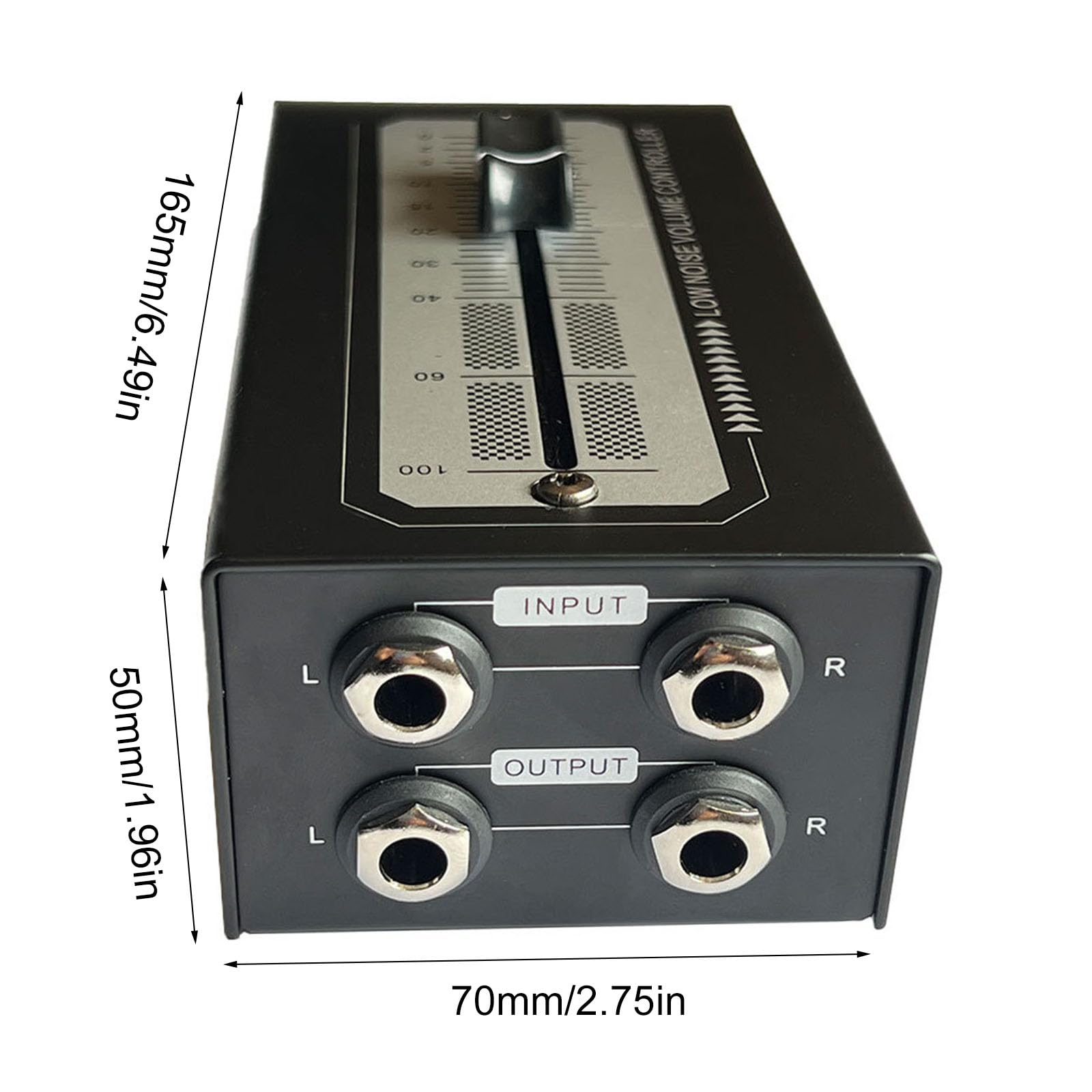 Régulateur de volume sonore facile à régler manuellement Contrôleur de volume Boîtier en métal robuste pour tous les écouteurs Contrôleur de son