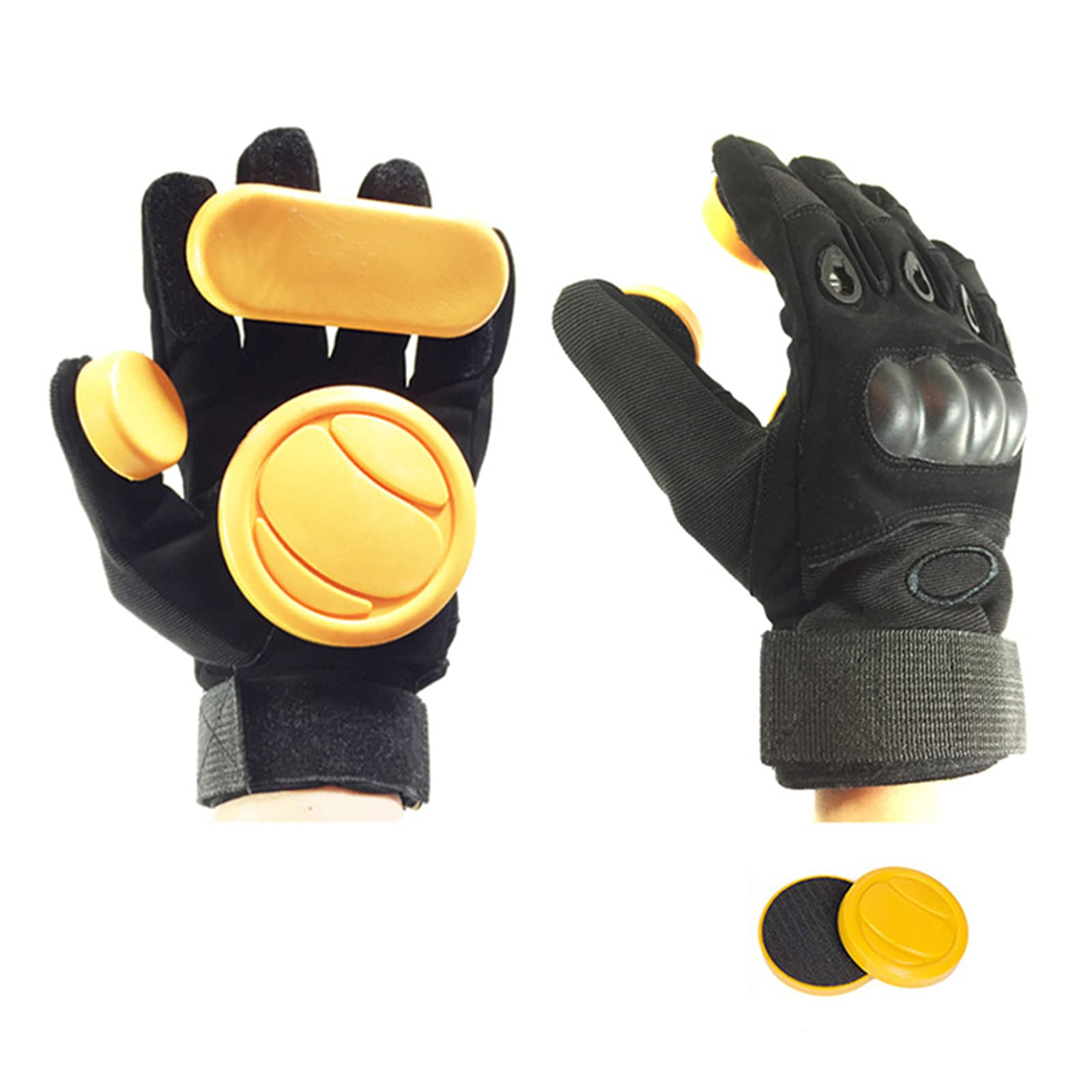 Guanti da Skateboard Fai-da-Te Guanti Lunghi da Discesa per Scivoli da Discesa Guanti Protettivi in Schiuma Guanti da Skate Freno di velocità con 2 Diverse Posizioni delle Dita Slider